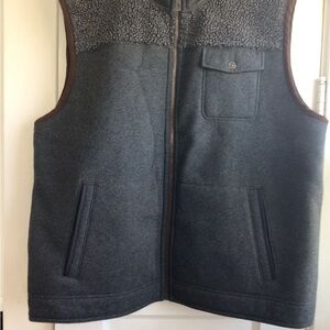 Tommy Bahama Gray Fleece Vest Outdoor Casual